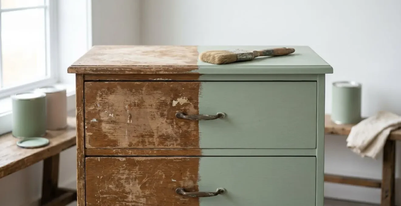Mueble de melamina transformado con pintura decorativa sin necesidad de lijado previo